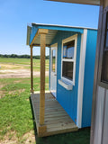 10 x 12 Custom Light Blue Smart Panel Wood Shed