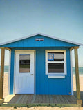 10 x 12 Custom Light Blue Smart Panel Wood Shed