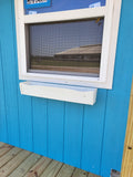 10 x 12 Custom Light Blue Smart Panel Wood Shed