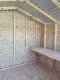 10 x 12 Custom Light Blue Smart Panel Wood Shed