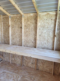 10 x 12 Custom Light Blue Smart Panel Wood Shed