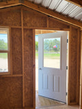 10 x 12 Custom Light Blue Smart Panel Wood Shed