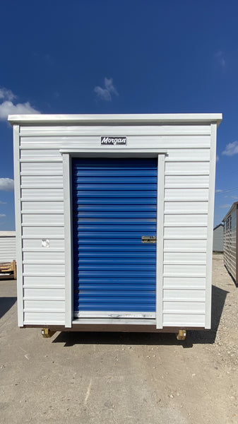 08 x 08 Slant Roof Storage w/ Rollup Door