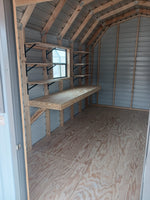 10 x 20 Porch Barn w/ Work Bench and Loft