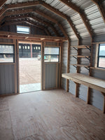 10 x 20 Porch Barn w/ Work Bench and Loft