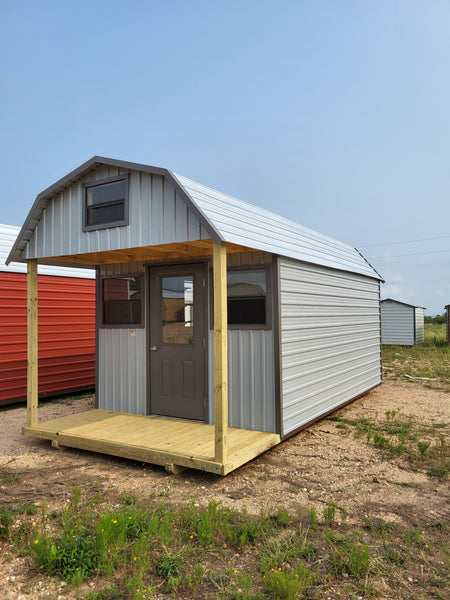 10 x 20 Barn w/ Porch, Loft, Workbench and More!