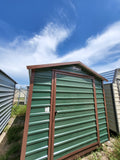 08 x 10 Forest Green Steel Single Door and Window Shed - H205629