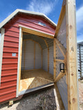 08 x 08 Classic Red Steel Barn with White Trim (Copy)