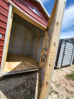 08 x 08 Classic Red Steel Barn with White Trim (Copy)