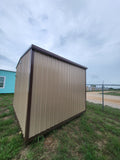 10 x 10 Lined Deluxe Office in Tan & Brown