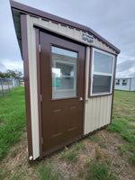 08 x 08 Guard House in Almond & Brown