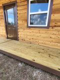 14 x 20 Log Cabin with Covered Front Porch