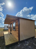 14 x 20 Log Cabin with Covered Front Porch