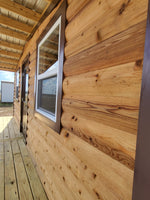 14 x 20 Log Cabin with Covered Front Porch