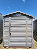 06 x 06 Storage Shed in Dark Grey Steel *Super Sleek*