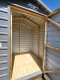 06 x 06 Storage Shed in Dark Grey Steel *Super Sleek*