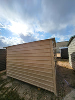 10 x 12 Peak Storage in Tan Steel with Tan Trim