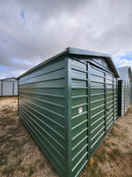 10 x 12 Peak Steel Storage Shed in Green with Window