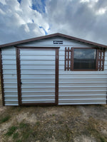 10 x 12 Steel Shed with Center Door and Window