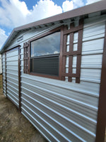 10 x 12 Steel Shed with Center Door and Window