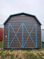 12 x 20 Morgan Steel Barn with Double Doors and Side Single Door