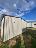 10 x 16 Morgan Tan Steel Building Finished w/ Insulation & Electrical