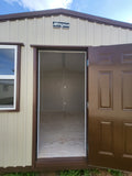 10 x 16 Morgan Tan Steel Building Finished w/ Insulation & Electrical