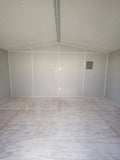 10 x 16 Morgan Tan Steel Building Finished w/ Insulation & Electrical