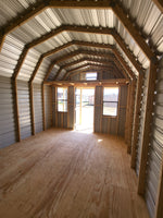 12 x 20 Barn w/ Porch with Loft and Windows