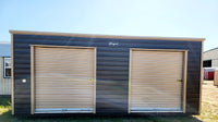 12 x 20 *Double Garage* with Connecting Roll Up Doors
