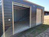 12 x 20 *Double Garage* with Connecting Roll Up Doors