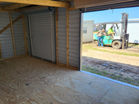 12 x 20 *Double Garage* with Connecting Roll Up Doors