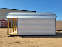 10 x 20 Barn w/ Porch, Loft, Shelves and Back Window