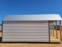10 x 20 Barn w/ Porch, Loft, Shelves and Back Window