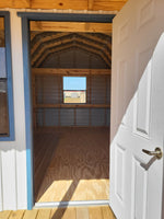 10 x 20 Barn w/ Porch, Loft, Shelves and Back Window
