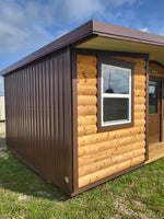 12x24 Wood front Cabin with Porch