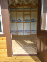 12x24 Wood front Cabin with Porch