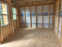 12x24 Wood front Cabin with Porch