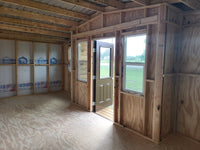 12x24 Wood front Cabin with Porch