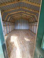 14x24 Wood Accent Cabin Shell with Porch
