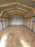 14x24 Wood Accent Cabin Shell with Porch
