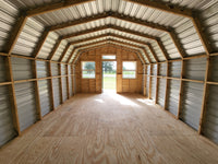 14x24 Wood Accent Cabin Shell with Porch
