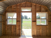 14x24 Wood Accent Cabin Shell with Porch
