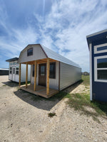 12x32 Barn w/ Porch with Loft and Windows