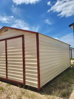 14x20  Steel Peak Storage  w/Double Doors & 7' Studs