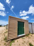 12x12 "Mini Garage" Steel Storage Shed & Roll-Up Door