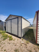 12x20 Almond & Dark Grey Steel Storage Shed  25% Off!