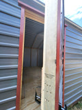 14x32 Roll-Up Door Steel Dark Grey & Red Trim Storage/Garage