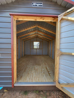 12x16 *SALE*  Steel Peak Storage  w/Single Door & Back Window