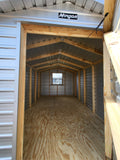 10x16 *SALE*  Steel Peak Storage  w/Single Door & Back Window